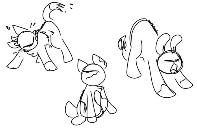 3 sketched fullbodies